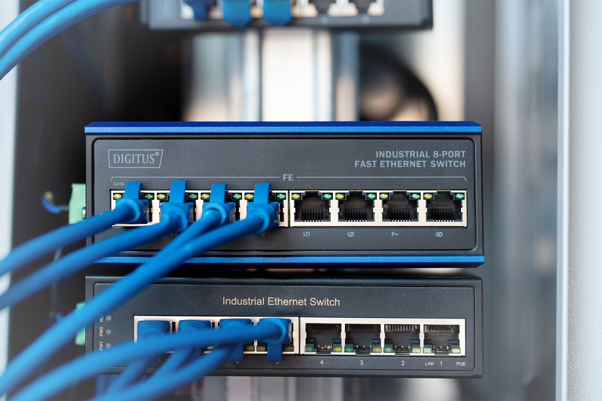 8-poorts Fast Ethernet netwerkswitch, industrieel, onbeheerd, 1 RJ45 uplink - Afbeelding 6
