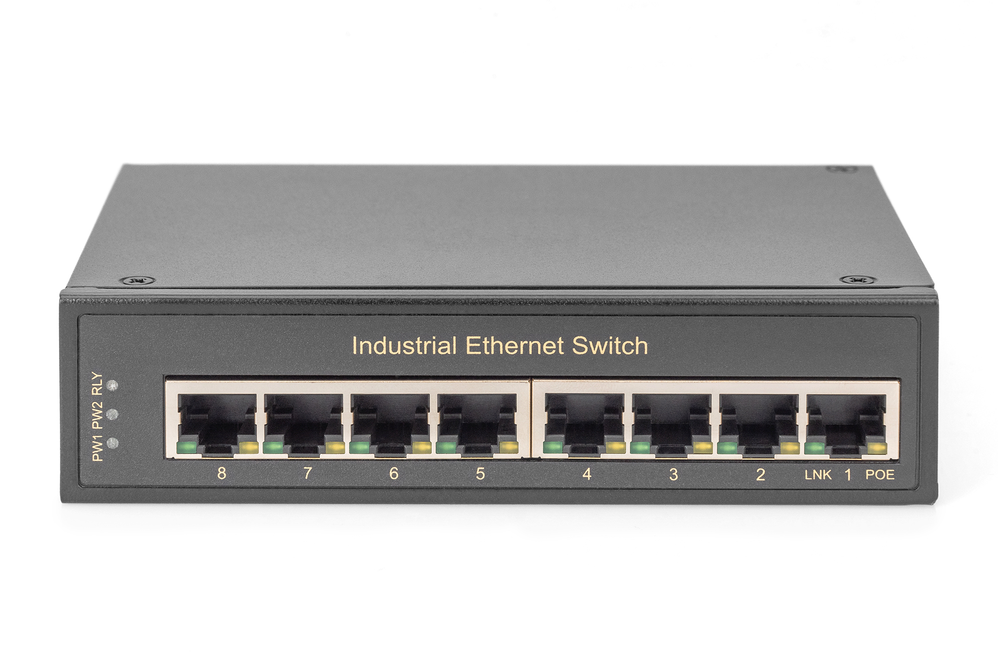 8-poorts Gigabit Ethernet-netwerkschakelaar, industrieel, onbeheerd - Afbeelding 4