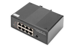 7-poorts Gigabit Ethernet-netwerk PoE-switch, industrieel, onbeheerd, 1PD-poort