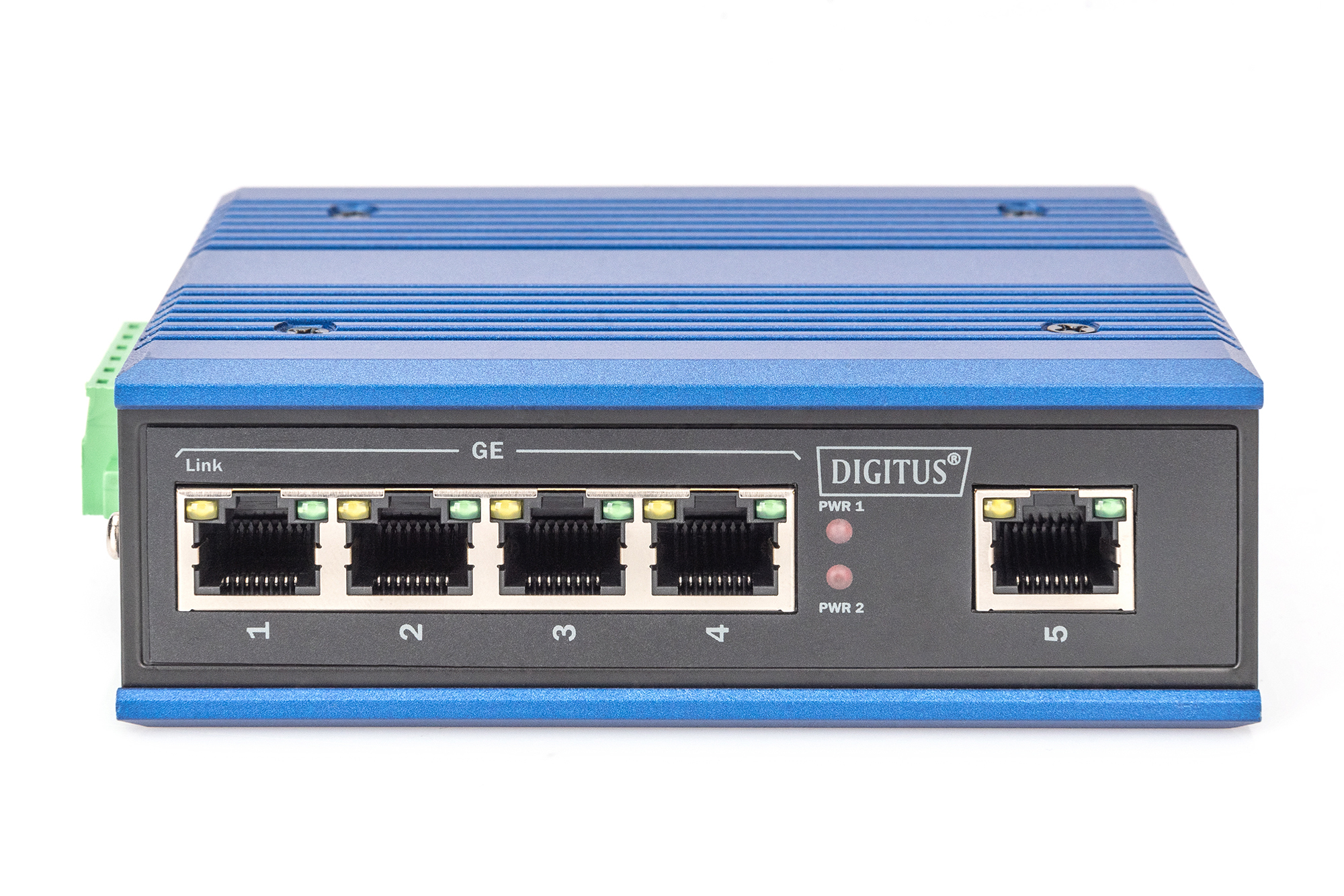 4-poorts gigabit netwerkswitch, industrieel, onbeheerd, 1 RJ45 uplink - Afbeelding 3