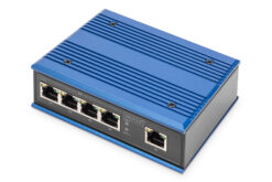 4-poorts gigabit netwerkswitch, industrieel, onbeheerd, 1 RJ45 uplink