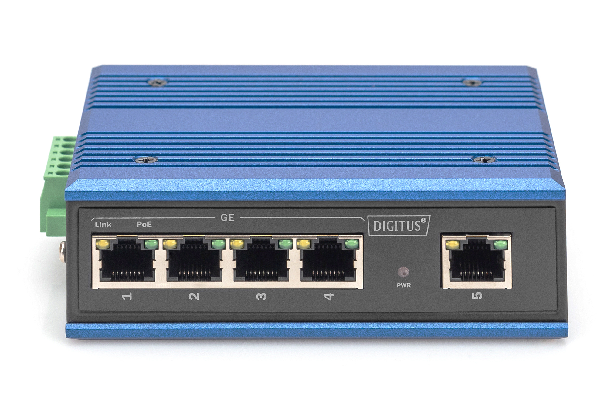 4 Port Gigabit Network PoE Switch, Industrial, Unmanaged, 1 RJ45 Uplink - Afbeelding 4