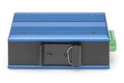 Alternative view of 4 Port Gigabit Network PoE Switch, Industrial, Unmanaged, 1 RJ45 Uplink