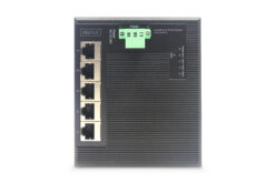 5-poorts gigabit-netwerkschakelaar, plat, industrieel, onbeheerd - Afbeelding 4