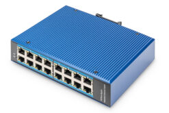16-poorts Gigabit Ethernet-netwerkschakelaar, industrieel, onbeheerd