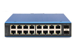 16-poorts Gigabit Ethernet-netwerkschakelaar, industrieel, onbeheerd, 2 SFP uplink - Afbeelding 3