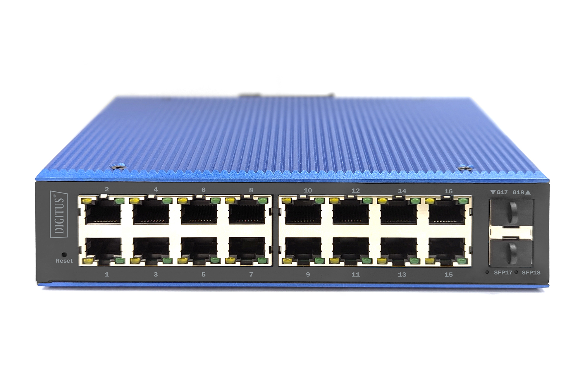 Industriële 16+2-poorts L2 Managed Gigabit ethernetswitch - Afbeelding 2