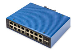 Industriële 16+2-poorts L2 Managed Gigabit ethernetswitch
