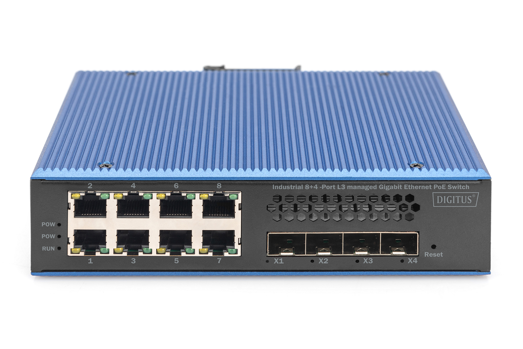 Industriële 8 + 4 10G uplink poort L3 beheerde Gigabit Ethernet PoE switch - Afbeelding 2