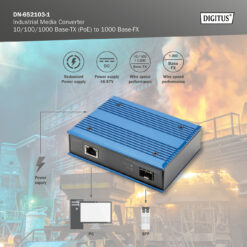 10/100/1000 Base-TX naar 1000 Base-FX industriële mediaconverter - Afbeelding 7