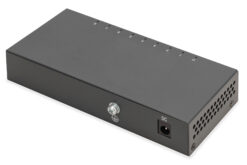 Alternative view of 8-poorts Gigabit-switch, desktop, onbeheerd, metalen behuizing