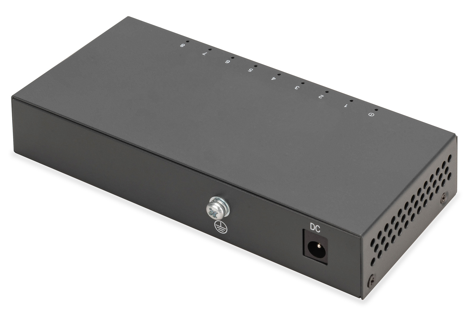 8-poorts Gigabit-switch, desktop, onbeheerd, metalen behuizing - Afbeelding 2