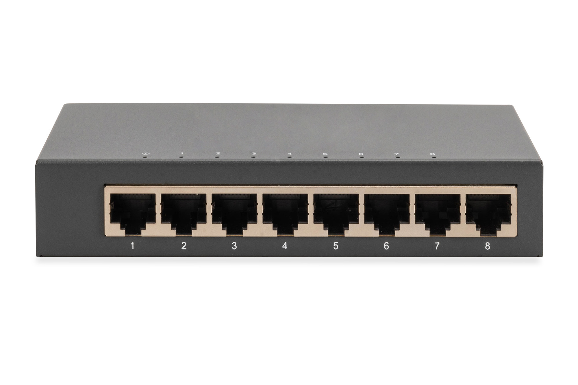 8-poorts Gigabit-switch, desktop, onbeheerd, metalen behuizing - Afbeelding 3