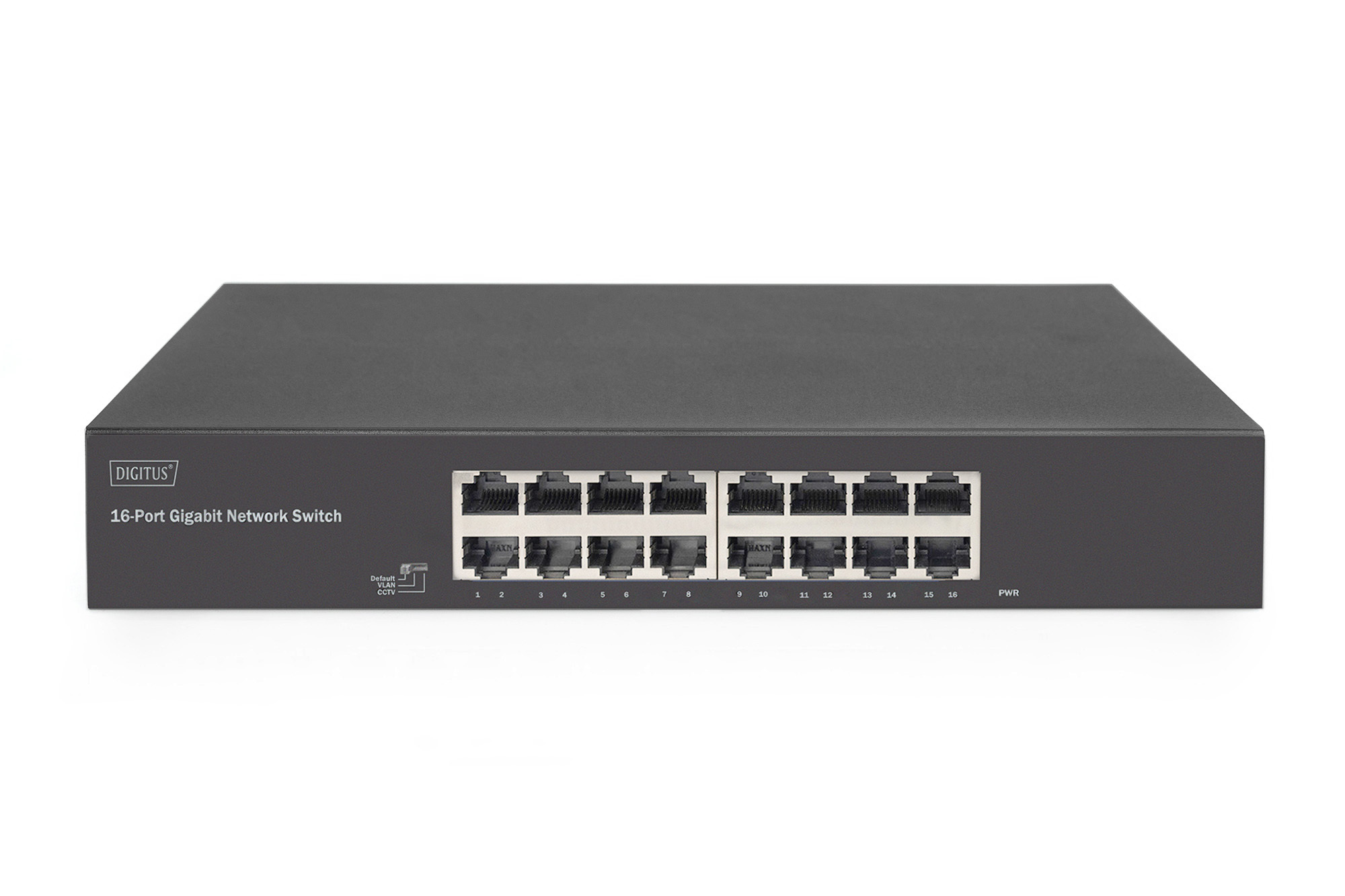 16-poorts gigabitswitch, 19 inch, onbeheerd - Afbeelding 3