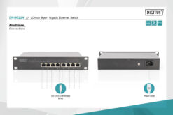 10" Gigabit Ethernet-switch, 8 poorten, onbeheerd - Afbeelding 6