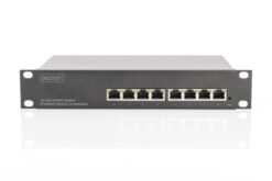 Alternative view of 10" Gigabit 8-poorts L2+ managed switch