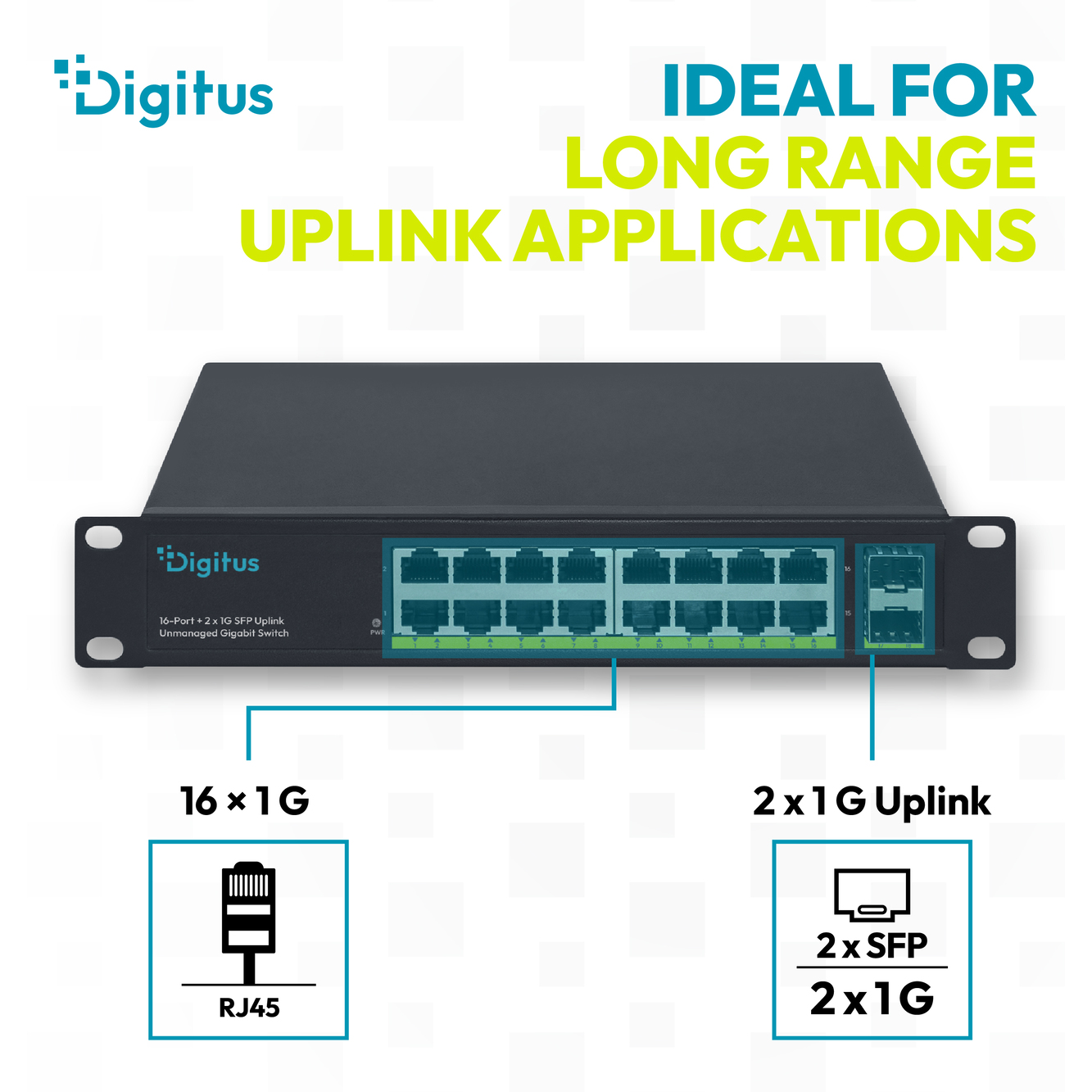 10" Gigabit 16-poorts onbeheerde switch met 2× 1G SFP - Afbeelding 6