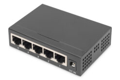 Alternative view of 5-poorts gigabitswitch, onbeheerd