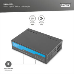 5-poorts gigabitswitch, onbeheerd - Afbeelding 6