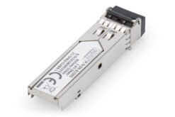 Alternative view of mini GBIC-module (SFP), 1,25 Gbps, 0,55 km