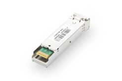 Alternative view of mini GBIC (SFP) module, 1,25 Gbps, 20km