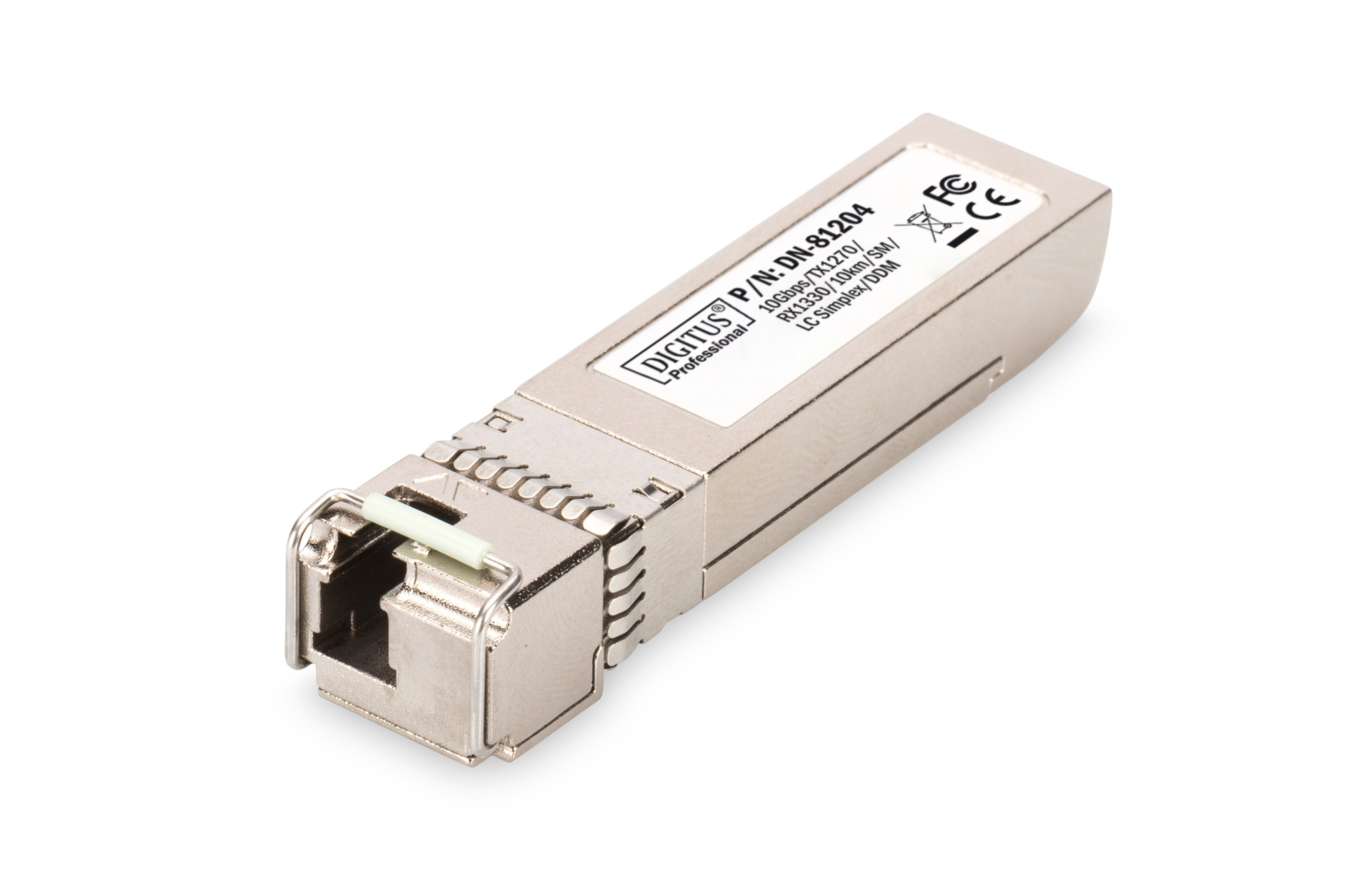 SFP+ 10 Gbps bidirectionele module, singlemode, TX1270/RX1330, 10 km