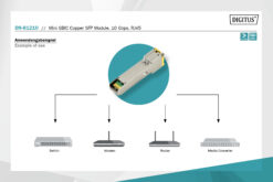 Mini GBIC koper SFP module, 10 Gbps, RJ45 - Afbeelding 9