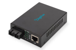 Gigabit mediaconverter, RJ45 / SC