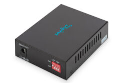 Alternative view of Gigabit PoE media-omvormer, RJ45/SFP, PSE