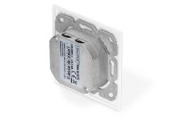Alternative view of CAT 6A klasse EA netwerkcontactdoos, ontwerpcompatibel, afgeschermd, verzonken gemonteerd