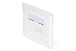 CAT 6A klasse EA netwerkcontactdoos, ontwerpcompatibel, afgeschermd, verzonken gemonteerd