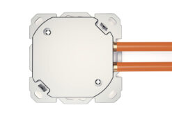 CAT 6A klasse EA netwerkcontactdoos, design-compatibel, afgeschermd, verzonken gemonteerd, 4 richtingen - Afbeelding 3