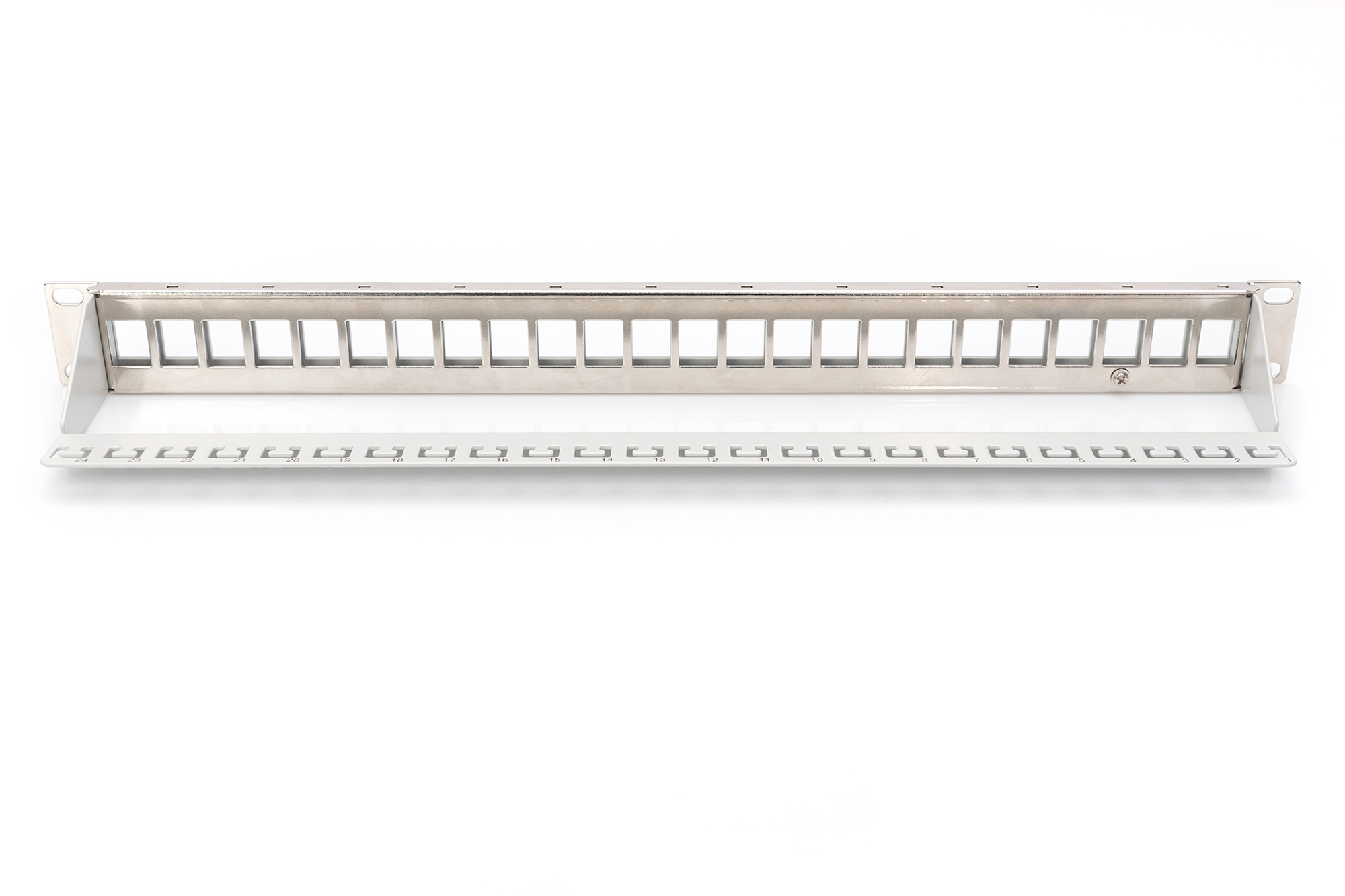 DIGITUS® Modulair schakelpaneel voor Keystone Jack 1U Rekmontage - leeg - Afbeelding 2