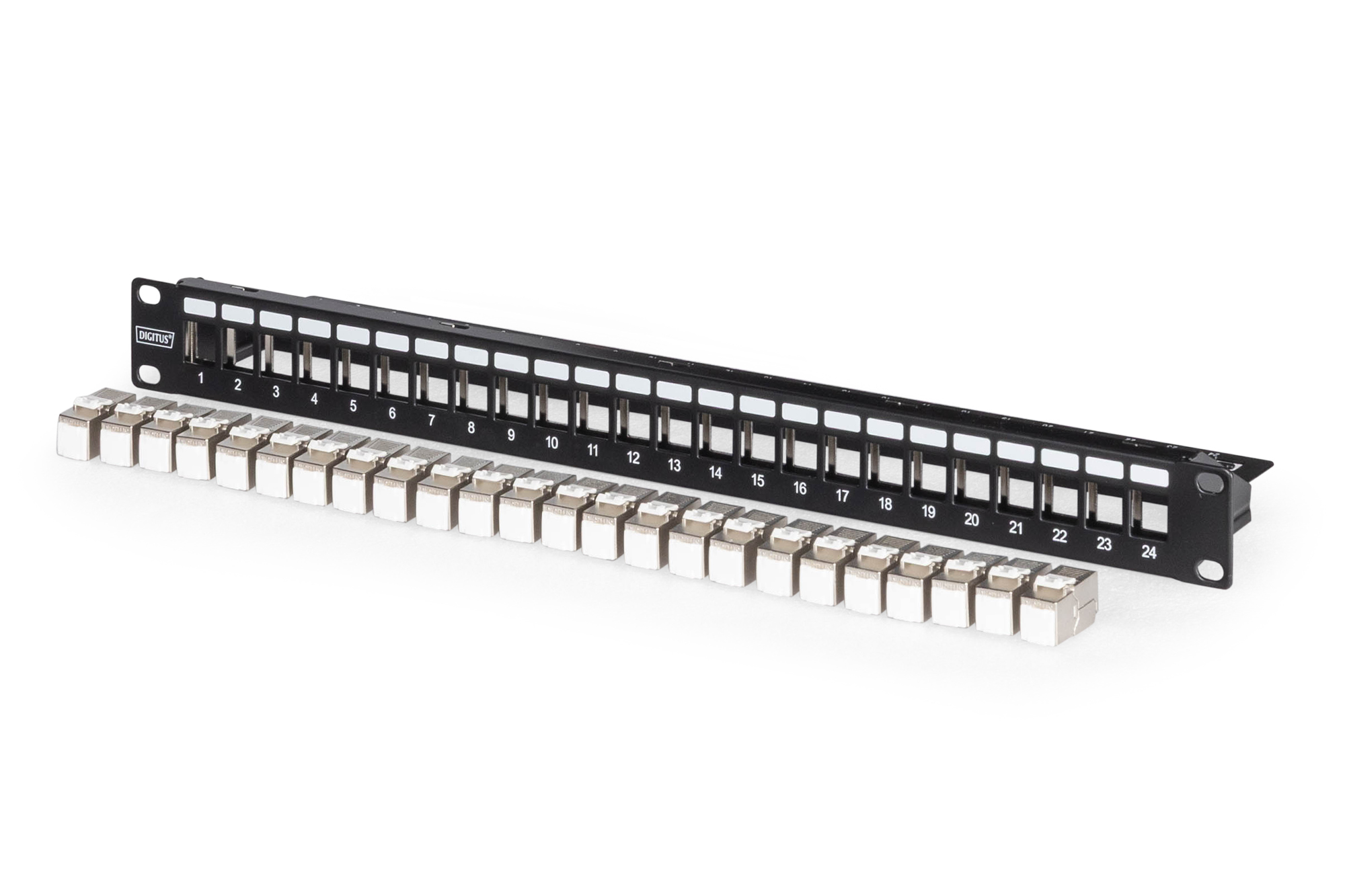 Modulair patchpaneel, 24-poorts uitgerust met 24x DN-93615