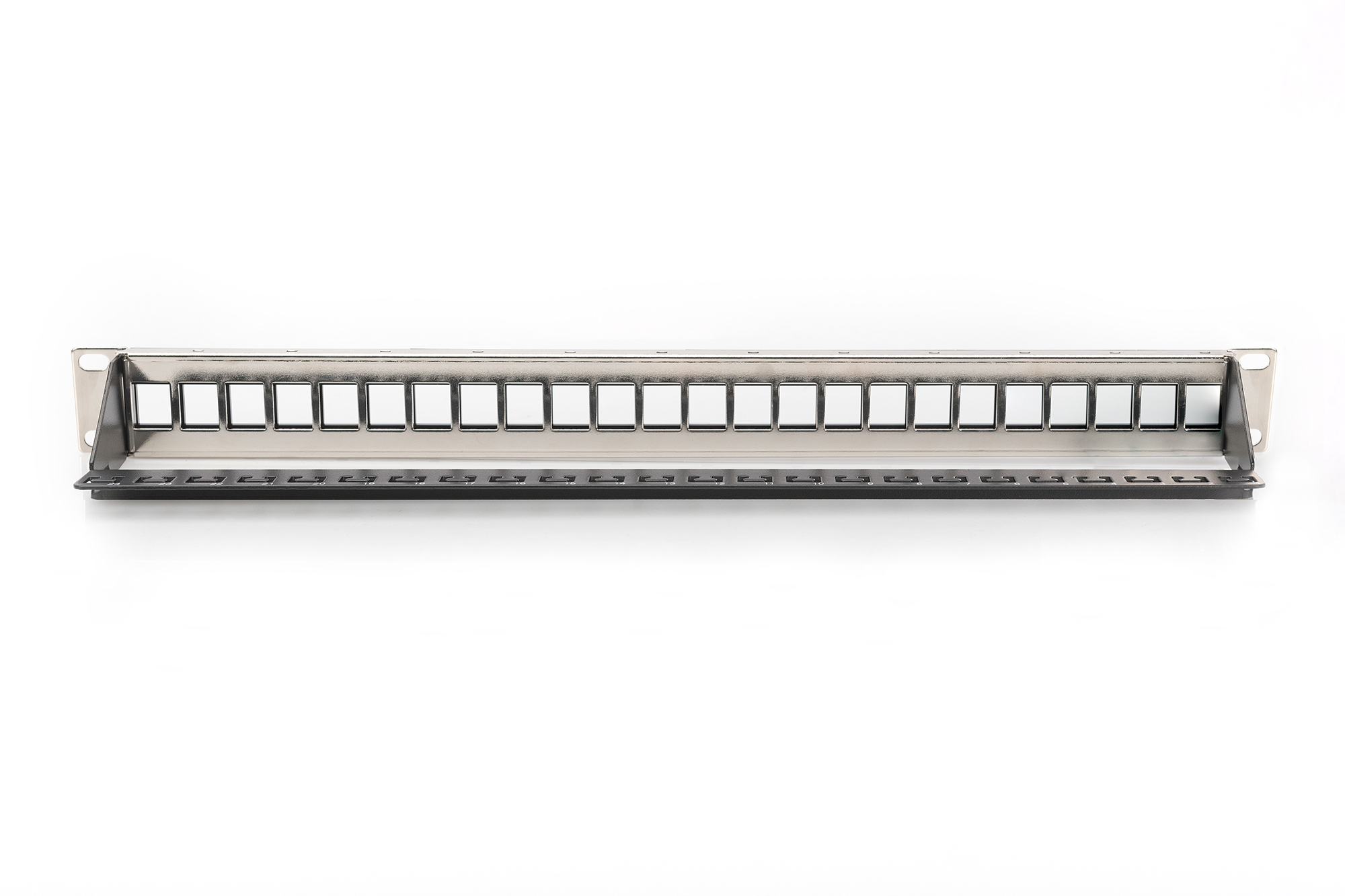 DIGITUS® Modulair schakelpaneel voor Keystone Jack 1U Rekmontage - leeg - Afbeelding 3