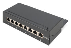 Desktop CAT 6, klasse E patchpaneel, afgeschermd