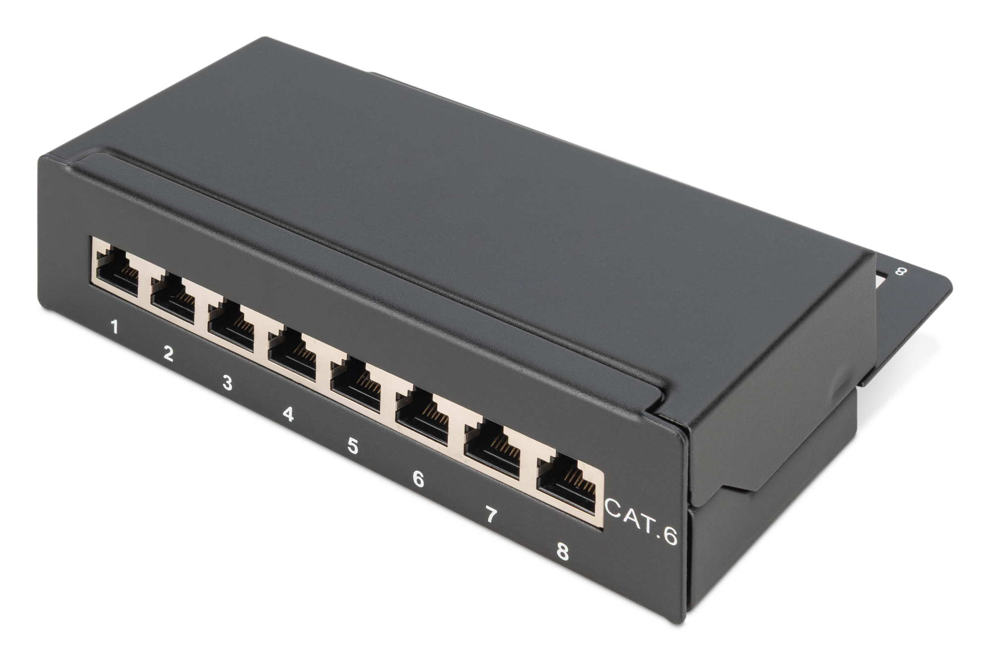 Desktop CAT 6, klasse E patchpaneel, afgeschermd