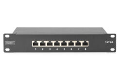 CAT 6A, klasse E patchpaneel, afgeschermd, zwart - Afbeelding 4