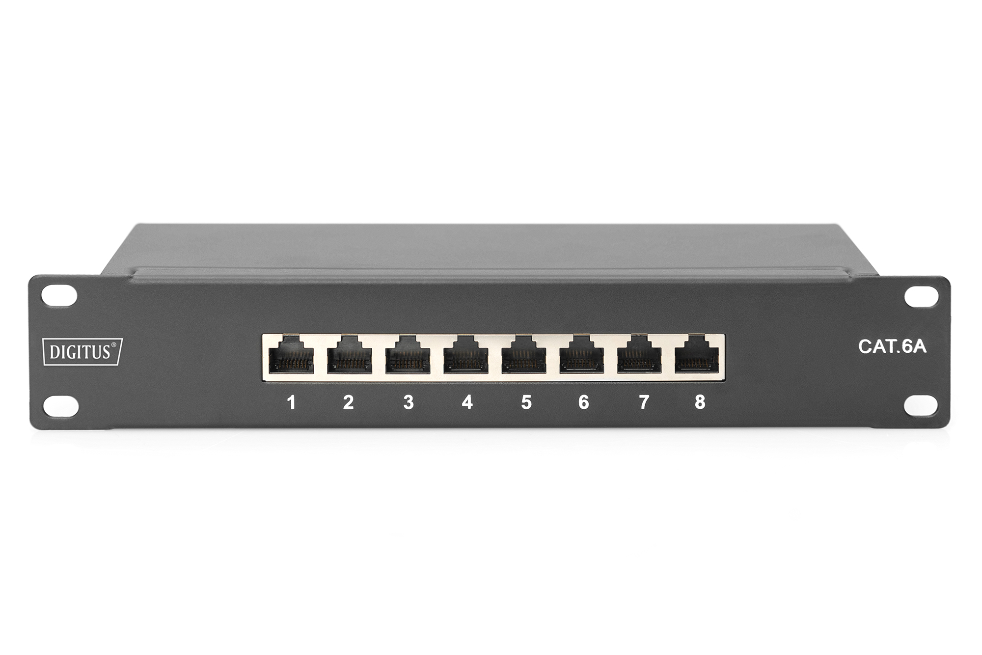 CAT 6A, klasse E patchpaneel, afgeschermd, zwart - Afbeelding 4