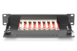 Alternative view of CAT 6A, klasse E patchpaneel, afgeschermd, zwart