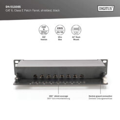 CAT 6, Klasse E Patchpanel, afgeschermd - Afbeelding 9