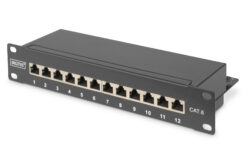 CAT 6, Klasse E Patchpanel, afgeschermd