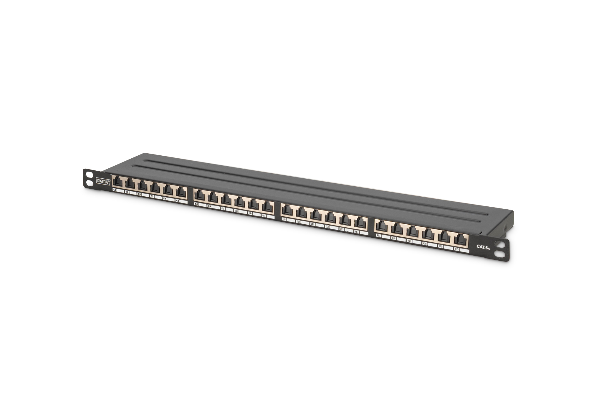 CAT 6A, klasse EA High Density Patch Panel, afgeschermd