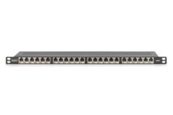 CAT 6, Klasse E High Density Patch Panel, afgeschermd, zwart - Afbeelding 3