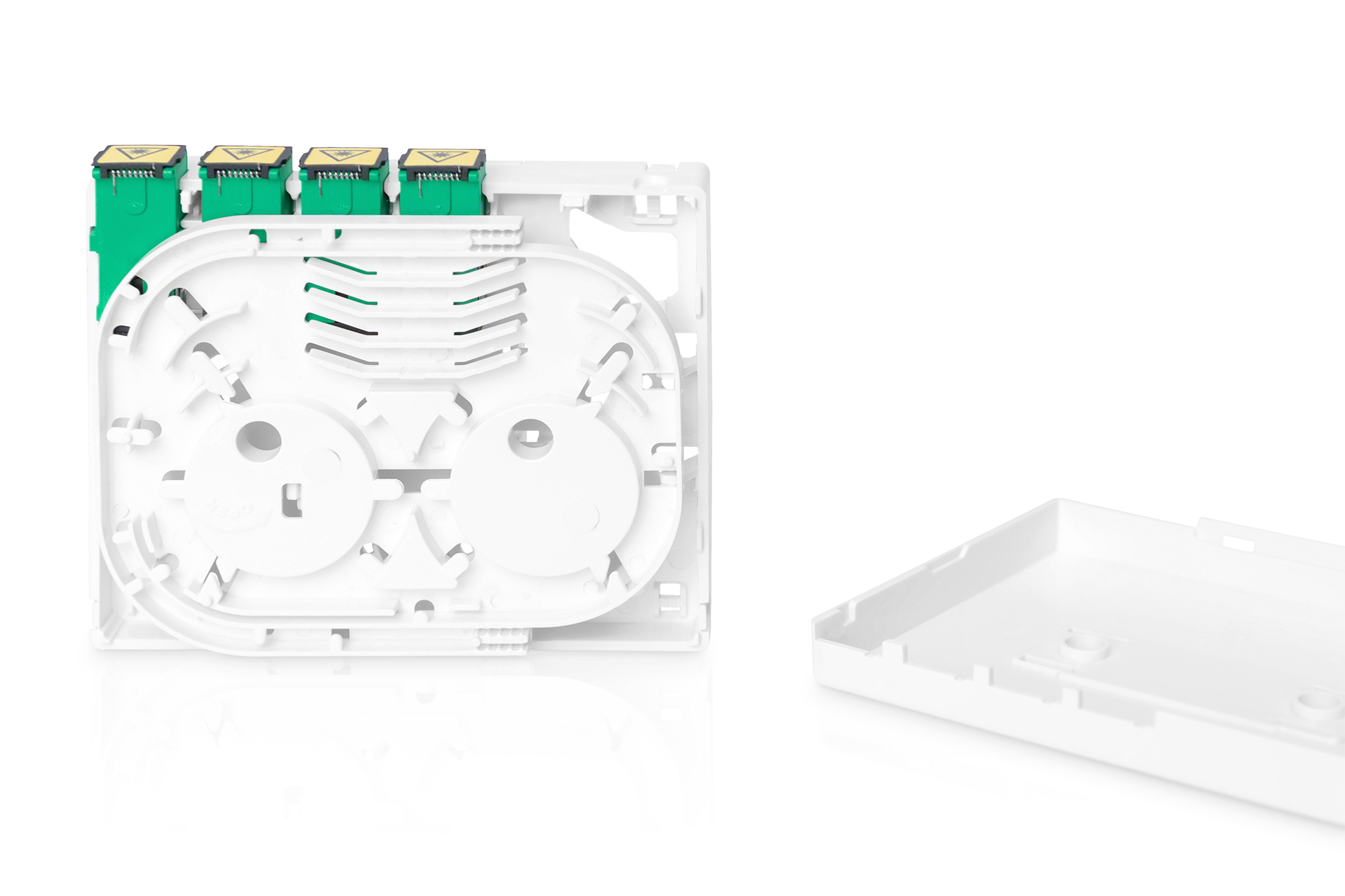 FTTH behuizing met 4 x SC SX coupler - Afbeelding 5