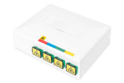 FTTH behuizing met 4 x SC SX coupler