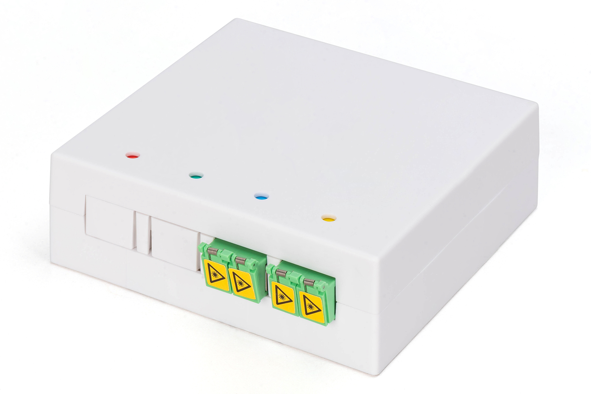 FTTH-behuizing, 2 x LC/APC DX-koppeling met sluiter