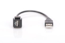 Alternative view of USB 2.0 Keystone-module met 16 cm kabel (socket/stekker)