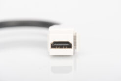 Alternative view of HDMI 2.0 Keystone module met 12 cm voedingskabel (bus/contactdoos)