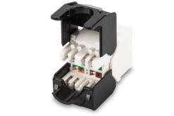 Alternative view of CAT 5e, Klasse D Keystone Module, onafgeschermd, montage zonder gereedschap
